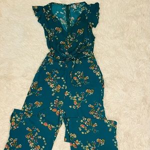 Women’s green floral jumper